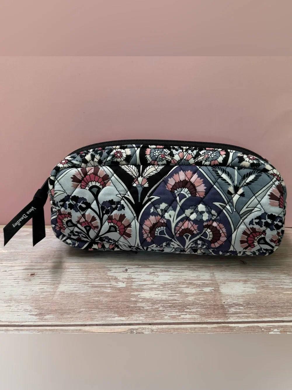 Vera Bradley 4 Pc Cosmetic Makeup Organizer Set in Cotton ORNATE BLOOMS